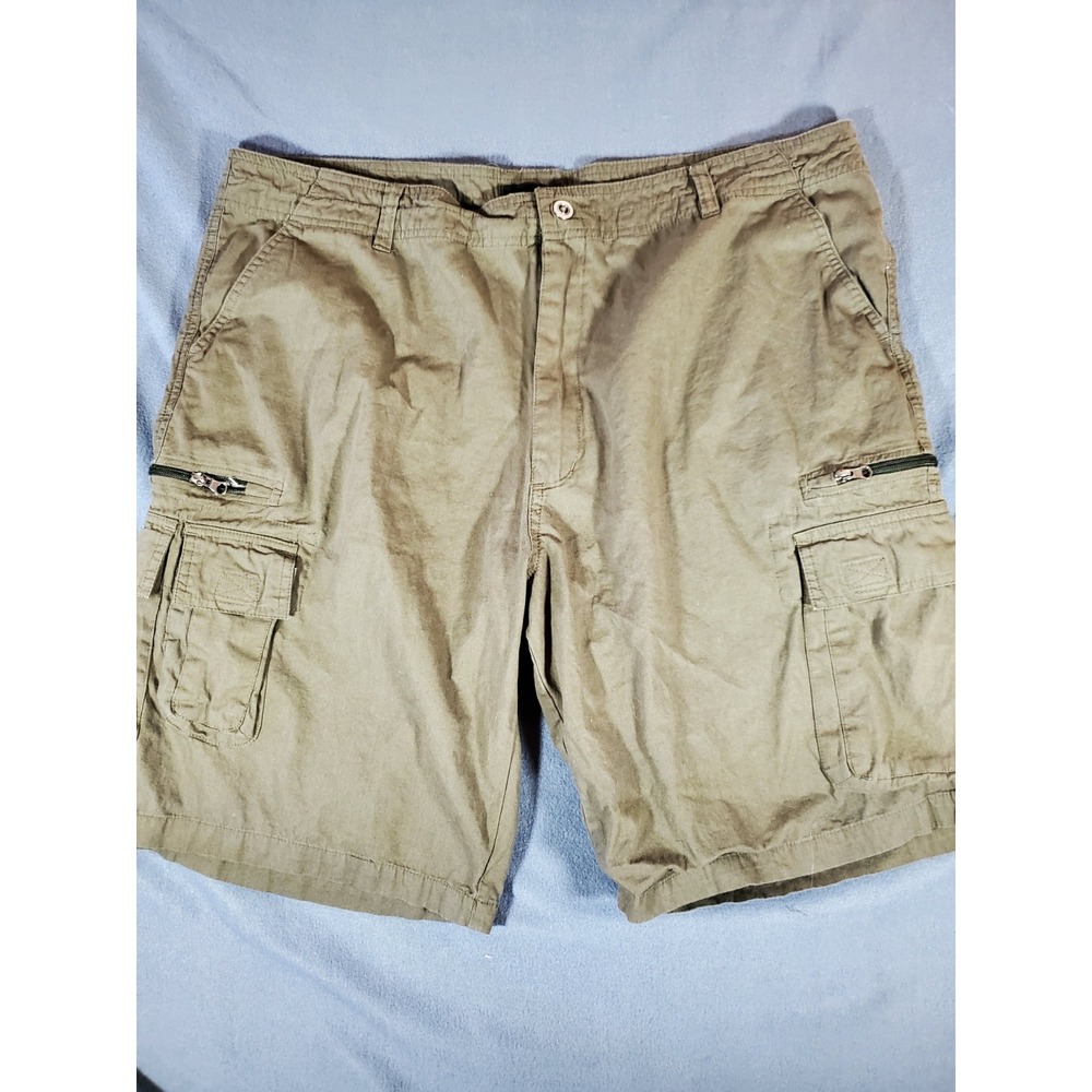 Stanley Men's Workwear 10"  Inseam Cargo Shorts  Brown/ Green 38 - Picture 2 of 7